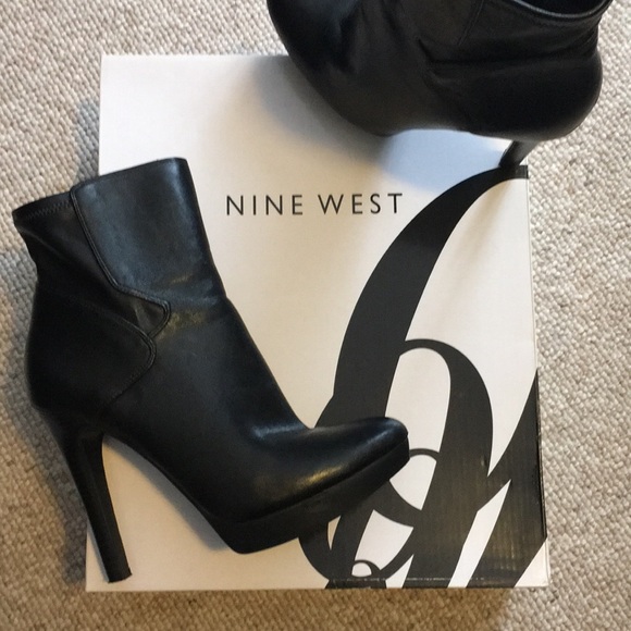 nine west high heel ankle boots